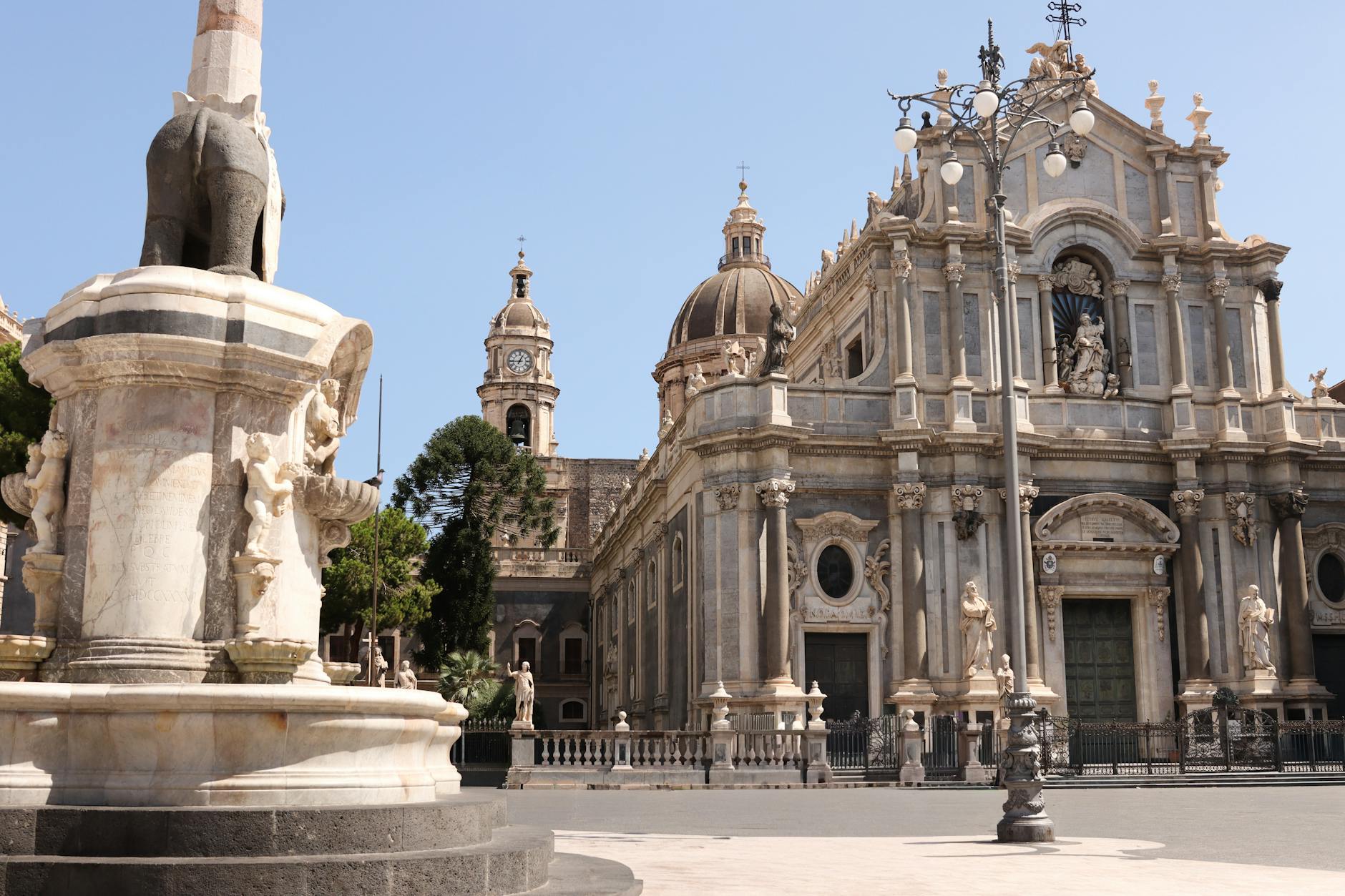 stunning cathedral architecture in catania sicily