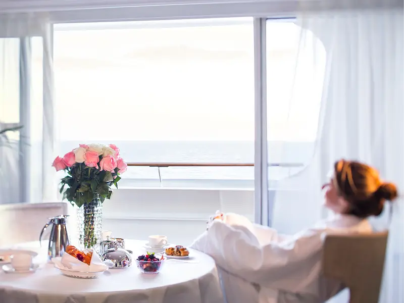 Butler service in the Owner's Suite aboard Oceania Nautica