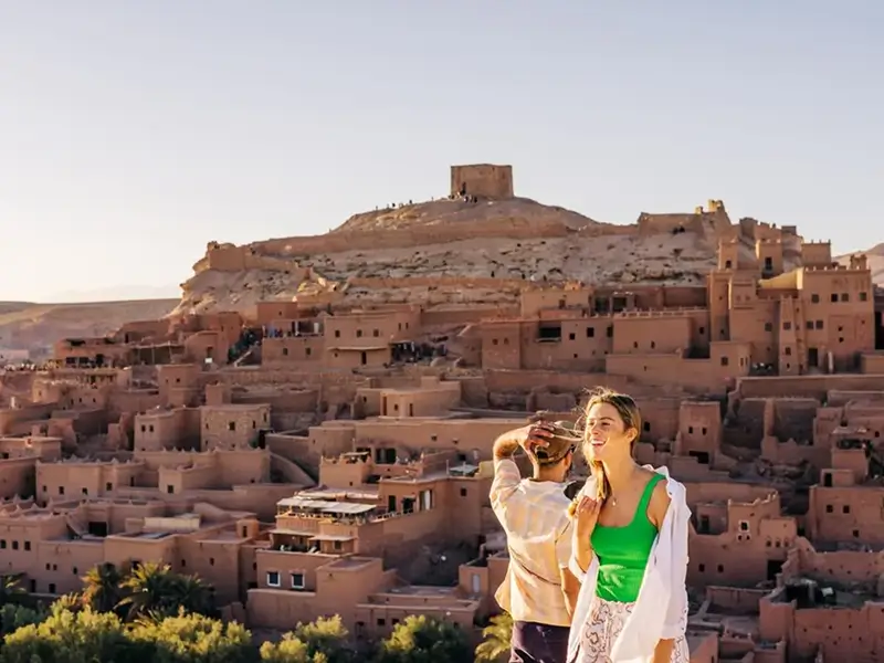 Ancient mudbrick fortress kasbah of Ait Benhaddou